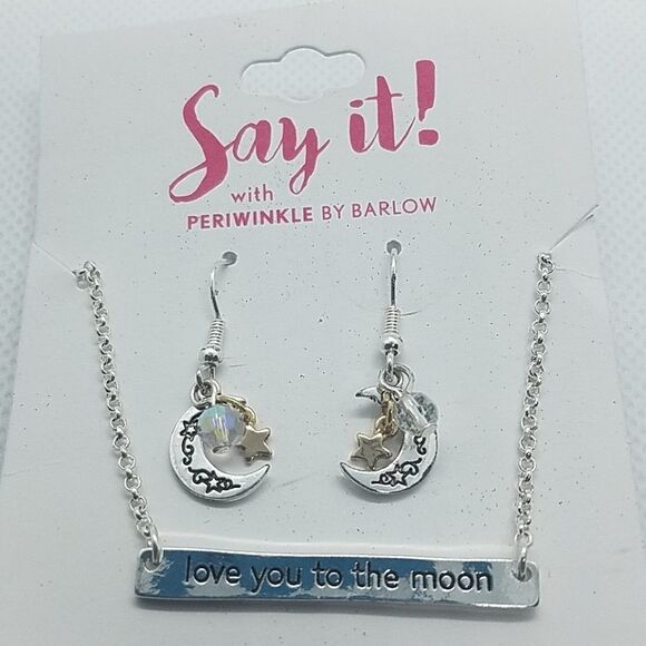 Say It! With Periwinkle by Barlow Moon Jewelry Set - Picture 2 of 2
